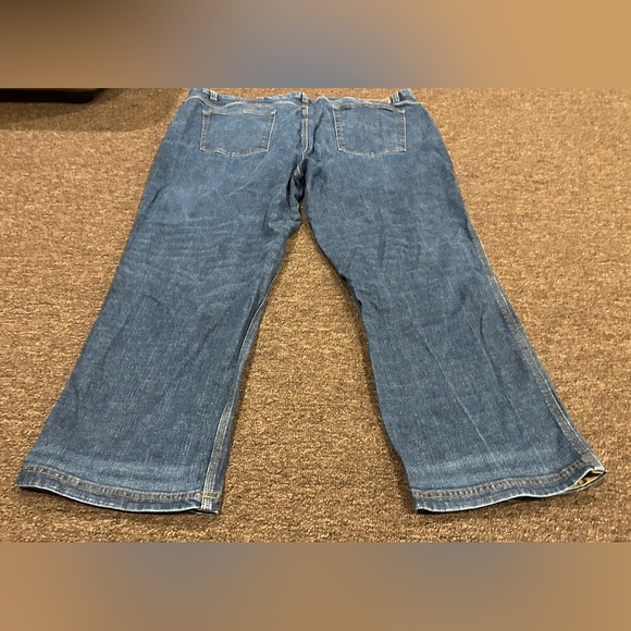 Duluth Trading Co Dark Blue Denim Ballroom Jeans 46 W 30 length cotton - Picture 3 of 6